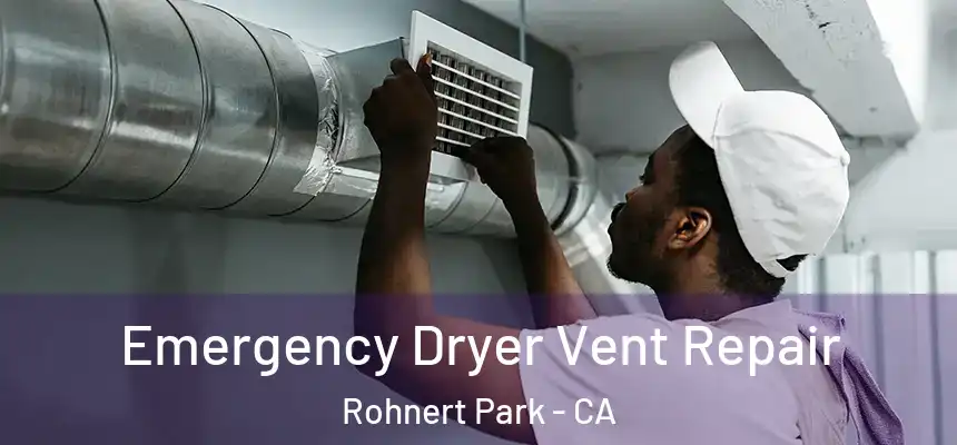 Emergency Dryer Vent Repair Rohnert Park - CA